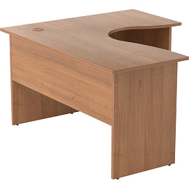 Стол эргономичный Easy to lead Easy One 143-24,112 правый (орех, 1400х1200х740 мм)