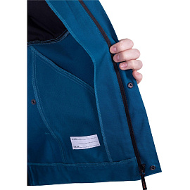 Куртка рабочая летняя мужская Стронг с СОП бирюзовая/чёрная (размер 60-62, рост 170-176)