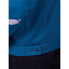 Куртка рабочая летняя мужская Стронг с СОП бирюзовая/чёрная (размер 60-62, рост 170-176)