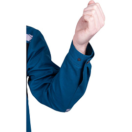 Куртка рабочая летняя мужская Стронг с СОП бирюзовая/чёрная (размер 60-62, рост 182-188)