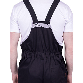 Полукомбинезон рабочий летний мужской Стронг с СОП чёрный (размер 52-54, рост 182-188)