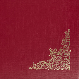 Папка адресная А4 Орнамент красная