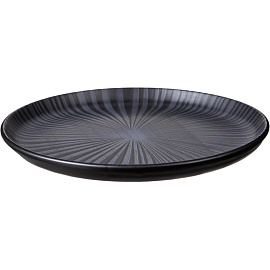 Тарелка десертная Oxford FLAT Shape ONIX керамика 20 см чёрная