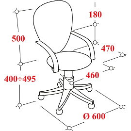 Кресло офисное Easy Chair 304LT N синее/черное (сетка/ткань, пластик)