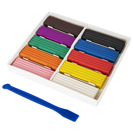 Пластилин классический BRAUBERG KIDS, 10 цветов, 200 г, со стеком, 106504 фото Пластилин классический BRAUBERG KIDS, 10 цветов, 200 г, со стеком, 106504
