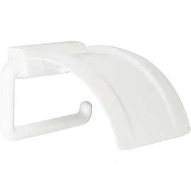 Держатель для туалетной бумаги настенный Idea пластик белый (с крышкой)