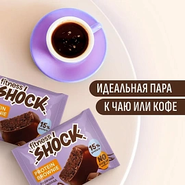 Печенье протеиновое FitnesSHOCK Брауни Горячий шоколад 50 г