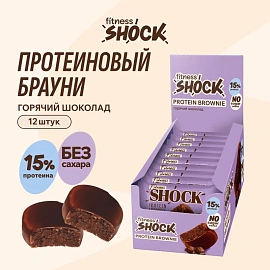 Печенье протеиновое FitnesSHOCK Брауни Горячий шоколад 50 г