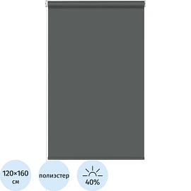Рулонная штора Sky W2237 V19 полиэстер графит (120х160 см)