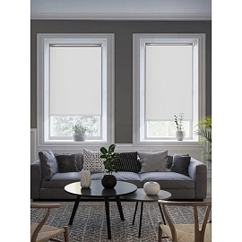 Рулонная штора Blackout silver 537837 V1 полиэстер белая (120х160 см)