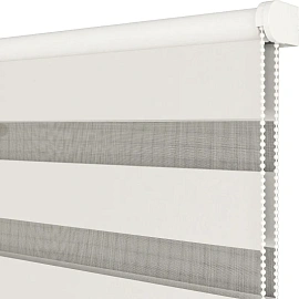 Рулонная штора Angora 538603 V1 День-Ночь полиэстер белая (50х160 см)