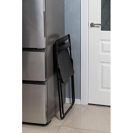 Стул раскладной Комус Мебель Folding чёрный (пластик)