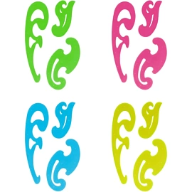 Лекало Стамм Neon Cristal 25 см, 17 см, 12 см пластиковое в ассортименте (3 штуки в упаковке)