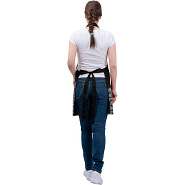 Фартук официанта Бариста чёрный 71 см размер 80-100 (Фартук 003)