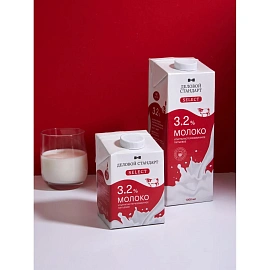 Молоко Деловой Стандарт Select ультрапастеризованное 3.2% 500 мл