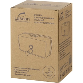 Дозатор (диспенсер) для жидкого мыла Luscan Professional нержавеющая сталь серебристый 1.2 л фото Дозатор (диспенсер) для жидкого мыла Luscan Professional нержавеющая сталь серебристый 1.2 л