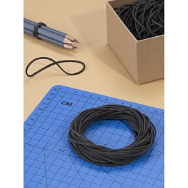 Резинка для денег Комус 500 г диаметр 60 мм чёрная