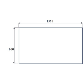 Стол прямой СП-Бюджет 2363.03 (серый, 1360х600х740 мм)