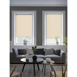 Рулонная штора Blackout silver полиэстер бежевый (60х160 см)