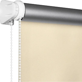 Рулонная штора Blackout silver полиэстер бежевый (80х160 см)