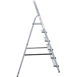 Стремянка стальная/алюминиевая Новая Высота NV 1137 6 ступеней (1137106) фото Стремянка стальная/алюминиевая Новая Высота NV 1137 6 ступеней (1137106)