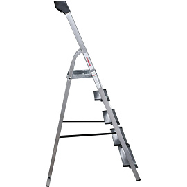 Стремянка алюминиевая Новая Высота NV 1118 5 ступеней (1118105) фото Стремянка алюминиевая Новая Высота NV 1118 5 ступеней (1118105)
