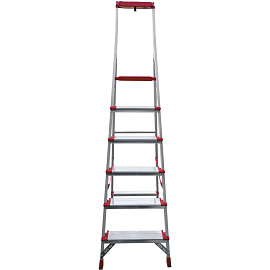 Стремянка алюминиевая Новая Высота NV 3118 6 ступеней (3118106) фото Стремянка алюминиевая Новая Высота NV 3118 6 ступеней (3118106)