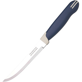 Нож кухонный Tramontina Multicolor для стейка (2 штуки, лезвие 12.5 см, 23527/215D-TR)