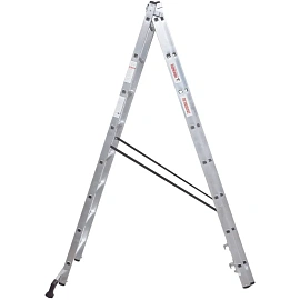 Лестница Новая Высота алюминиевая трёхсекционная 3x24 ступени (1230308) фото Лестница Новая Высота алюминиевая трёхсекционная 3x24 ступени (1230308)