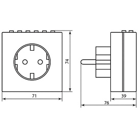 Розетка с электронным таймером Feron TM21 одноместная открытого монтажа белая (23215)