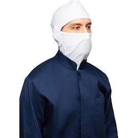 Балаклава для пищевого производства ХАССП белая универсального размера