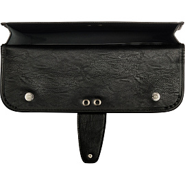 Папка деловая Алекс Волга К из экокожи черного цвета (179/Д)