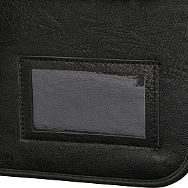 Папка деловая Алекс Волга К из экокожи черного цвета (179/Д)