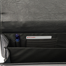 Папка деловая Алекс Спец К из экокожи черного цвета (686/Д/1) фото Папка деловая Алекс Спец К из экокожи черного цвета (686/Д/1)