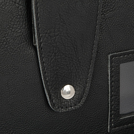 Папка деловая Алекс Спец К из экокожи черного цвета (686/Д/1) фото Папка деловая Алекс Спец К из экокожи черного цвета (686/Д/1)