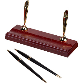 Набор настольный деревянный красное дерево (6 предметов)