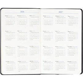 Ежедневник недатированный Attache искусственная кожа А5 160 листов чёрный (чёрный обрез)