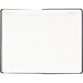 Ежедневник недатированный Attache искусственная кожа А5 160 листов чёрный (чёрный обрез)