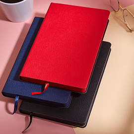 Ежедневник недатированный Attache искусственная кожа А5 160 листов чёрный (чёрный обрез)