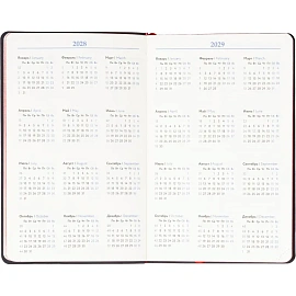 Ежедневник недатированный Attache искусственная кожа А5 160 листов красный (красный обрез)