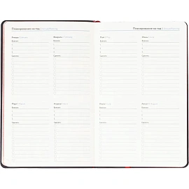 Ежедневник недатированный Attache искусственная кожа А5 160 листов красный (красный обрез)