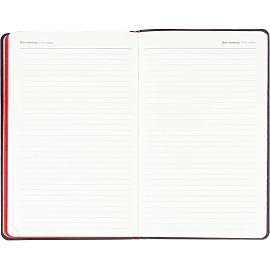 Ежедневник недатированный Attache искусственная кожа А5 160 листов красный (красный обрез)