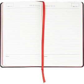 Ежедневник недатированный Attache искусственная кожа А5 160 листов красный (красный обрез)
