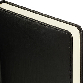 Ежедневник недатированный Attache искусственная кожа тиснение А5 160 листов чёрный