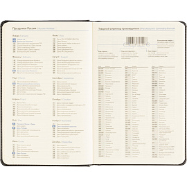 Ежедневник недатированный Attache искусственная кожа тиснение А5 160 листов чёрный