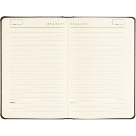 Ежедневник недатированный Attache искусственная кожа тиснение А5 160 листов чёрный