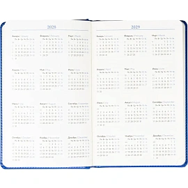 Ежедневник недатированный Attache искусственная кожа А5 160 листов тёмно-синий