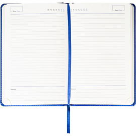 Ежедневник недатированный Attache искусственная кожа А5 160 листов тёмно-синий