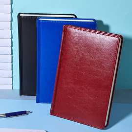 Ежедневник недатированный Attache искусственная кожа А5 160 листов тёмно-синий