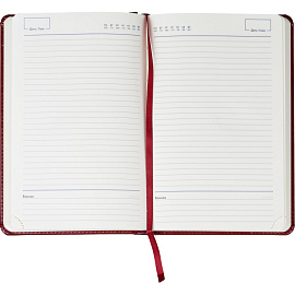 Ежедневник недатированный Attache искусственная кожа тиснение А5 160 листов бордовый